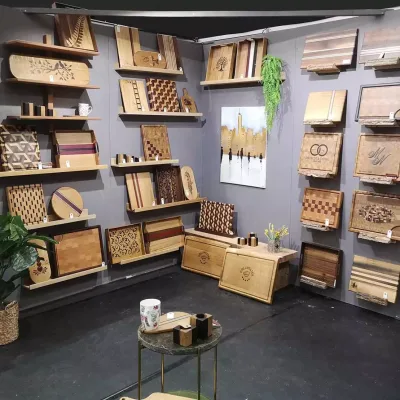 Stand på Marienlund messe.