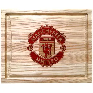 Skærebræt med Manchester logo.