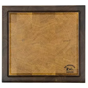 Skærebræt af eg og mahogni.