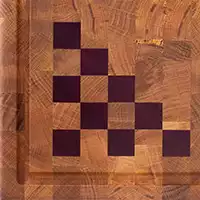 Skærebræt med mønster af eg og purple heart