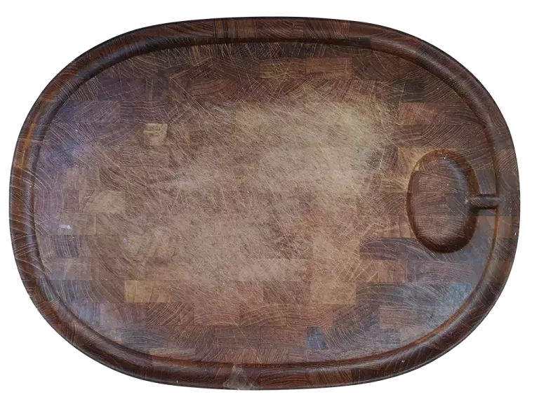 Slidt skærebræt før slibning