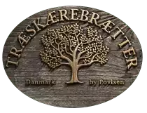 Træskærebræt - Firma logo