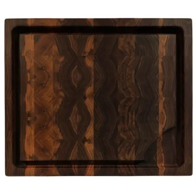 Skærebræt i valnød 34x35cm * front