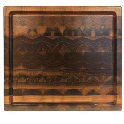 Skærebræt 457 i valnød 37x42 - Front