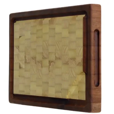 Skærebræt 471 med 2 træsorter 27x40 - Side