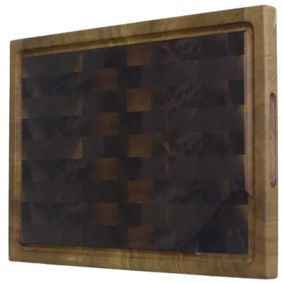 Skærebræt 480 med 2 træsorter - 41x55 - Side