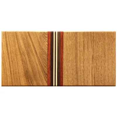 Serverings bræt nr 182 - 23x47x15 af eg, valnød, ahorn og paduak