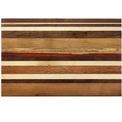 Serverings bræt nr 183 - 33x52x15 af eg, valnød, ahorn og paduak